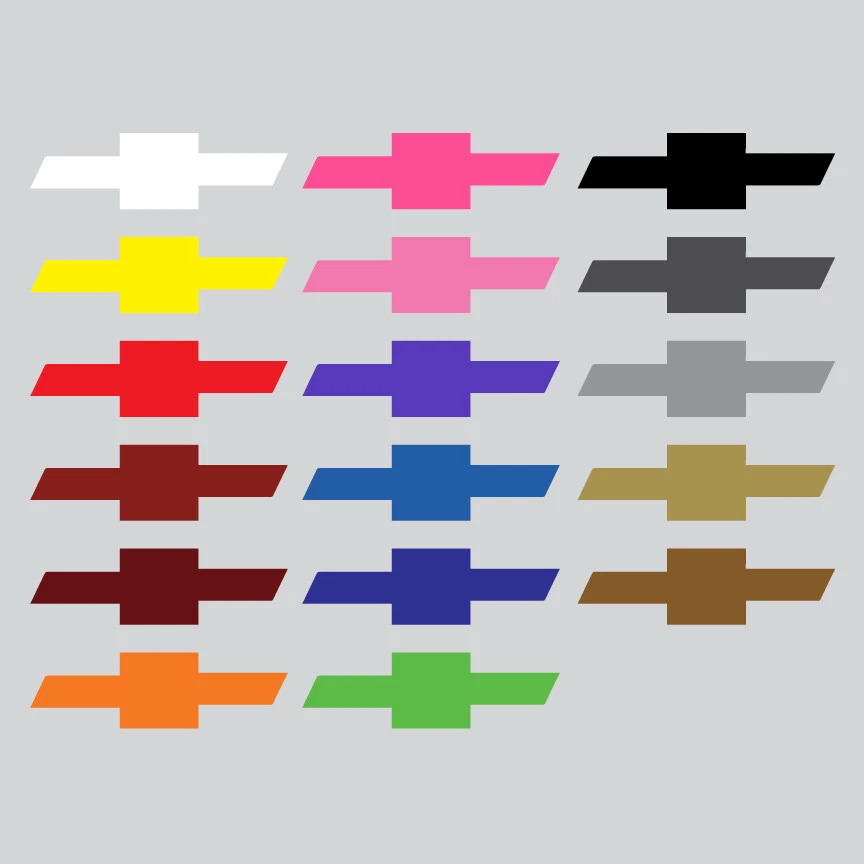 Chevrolet Bowtie Inner Vinyl Decal Sticker (Set of 5) - Image 1 of 1