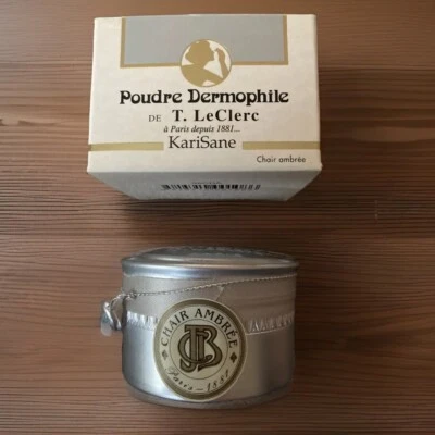 NIB T. LeClerc Made in France Poudre Libre Dermophile Loose Powder Chair Ambree - Image 1 of 4