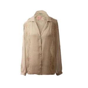 Michal Negrin White Chiffon Shirt - Picture 1 of 1