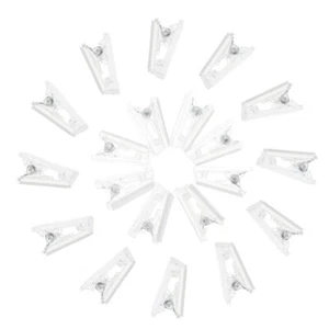 20 Pezzi Porta Badge Clip a Molla Clip Adesiva per Appendere Arazzi - Foto 1 di 12