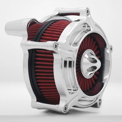 Chromed Air Cleaner Filter For Harley Road King 08-16 Softail Breakout 2016-2017 - Image 1 of 4