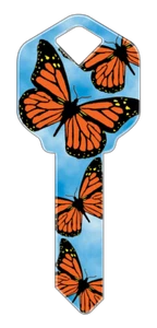 Butterfly House Key - Decorative Key - Suits LW4  - Picture 1 of 2