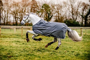 Horseware Amigo®Bravo1200 Denier Original 0g Shadow/Navy & Rose - Bild 1 von 16