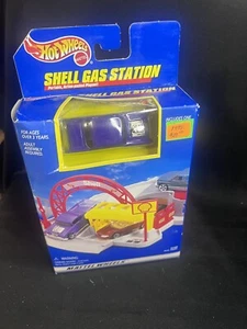 Vintage 1998 Mattel Hot Wheels Shell Gas Station 1957 Chevy Purple Diecast Car - Picture 1 of 4
