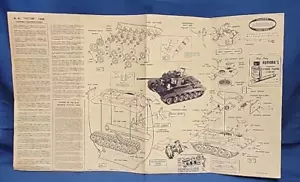 Manual de instrucciones Aurora para el tanque M-46 Patton y un tanque ruso "Stalin" - Imagen 1 de 4