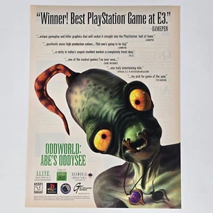 Oddworld Abe's Oddysee PlayStation 1 PS1 Winner Print Ad/Poster Promo Art - Bild 1 von 2