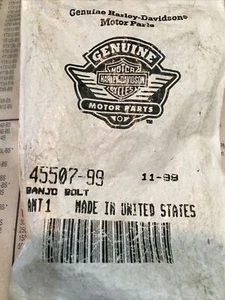 Harley Davidson OEM Chrome Banjo Bolt #45507-99 - Picture 1 of 1