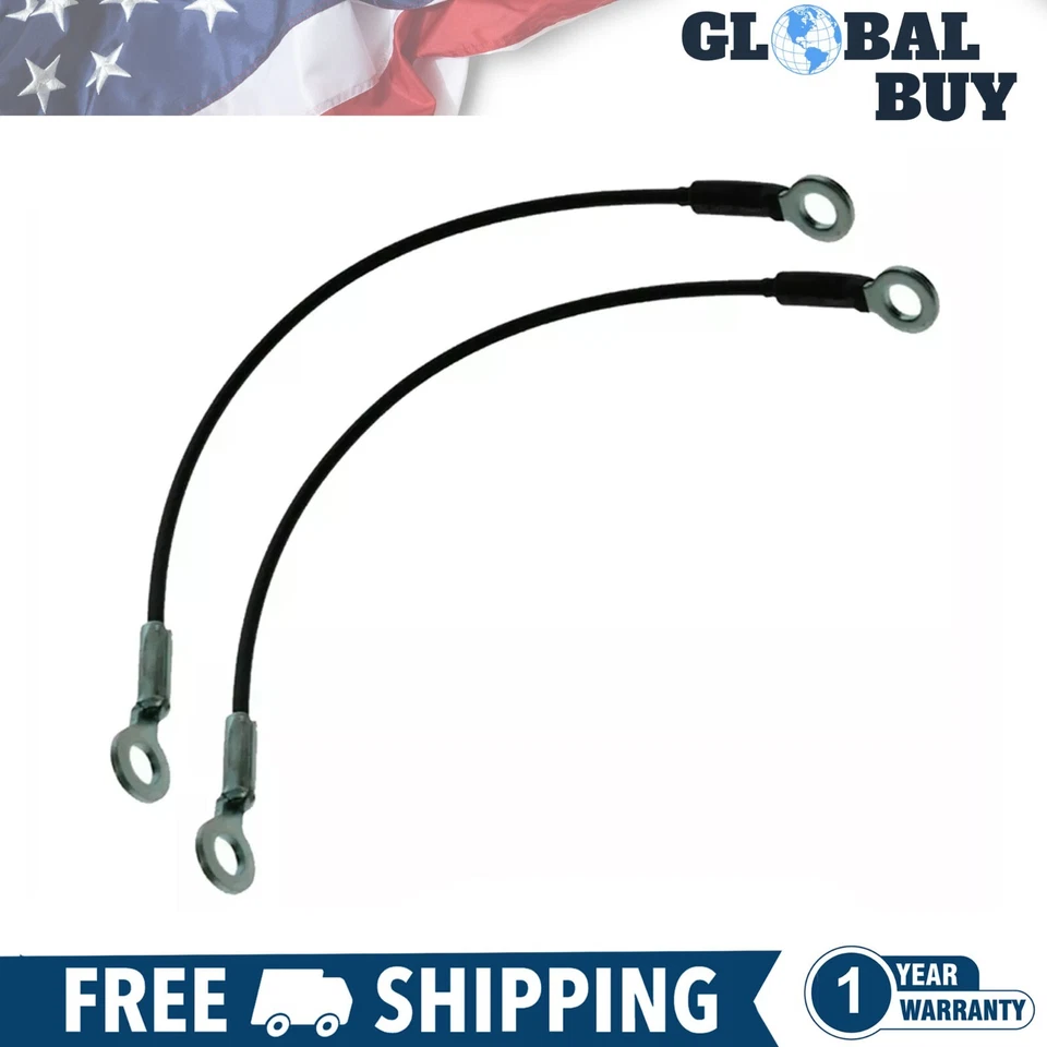 New Rear Tailgate Cables Set Left & Right Side For 1973-96 Ford Bronco Ranchero - Image 1 of 4