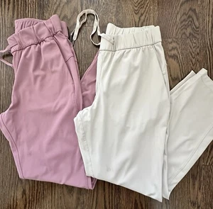 Lot Of 2 CRZ YOGA~Women's Pants Pockets 7/8 Stretch Ankle Sweatpants Golf~Small - Picture 1 of 10