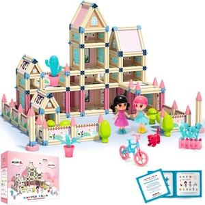 396-Piece 3D Princess Castle Villa Doll House Building Toy Set Mobius Toys - Picture 1 of 11