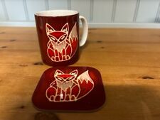 Meikie Designs Fox Mug And Coaster Set New Boxed