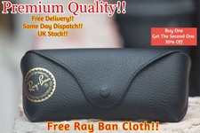 NEW RAY BAN BLACK SUNGLASSES  CASE & CLOTH