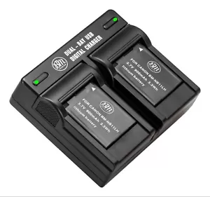 Canon Elph 340, 350 Elph 360 SX400 SX410 2 PACK NB-11LH Batteries & Dual Charger - Picture 1 of 8