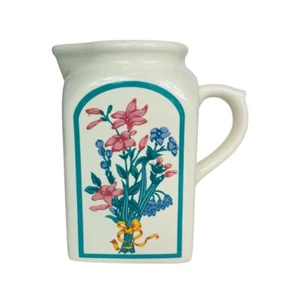 Vintage Montgomery Ward Floral Keramik Set Milchkännchen/Sahnekännchen/Zuckerkanne 3er Set - Bild 1 von 22
