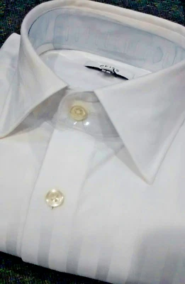 NUEVO CON ETIQUETAS REISS Para hombres Talla 3 (Mediana) Manga Larga Camisa Abotonada Elegante Satén Rayas Foto 1 de 4