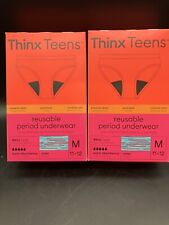 2 Thinx Teens Reusable Period Underwear ~ Bikini ~ Medium 11/12 NEW ~ FREE SHIP