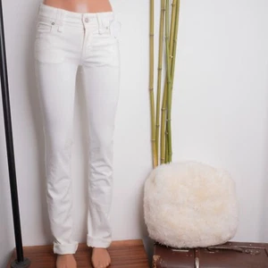 John Galliano Women's Lightweight White Skinny Jeans Pants Size 24 / 38 / XXS-XS - Picture 1 of 11