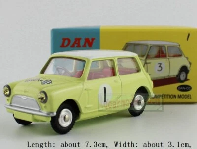 MORRIS MINI COOPER COMPETITION MODEL Metal Diecast Yellow #1 - Image 1 of 3