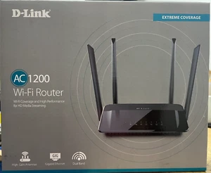 D-Link WiFi Router AC1200 Smart Dual Band Gigabit MU-MIMO Wide Coverage - Picture 1 of 2
