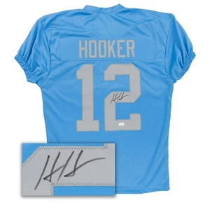 HENDON HOOKER Autographed DETROIT LIONS Custom Blue Game-cut Jersey  - JSA - Picture 1 of 6