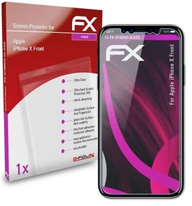 atFoliX Verre film protecteur pour Apple iPhone X Front 9H Hybride-Verre - Photo 1 sur 5