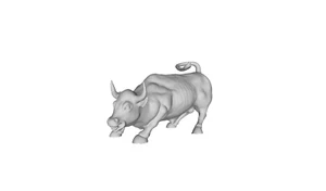 Printle Animal Bull 1-Spanish Bull Ready to Charge Figure for Dioramas Train Set - Picture 1 of 11