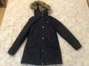 Jack Wills Women's 100% Down Coat Jacket UK 6 Navy  - Picture 1 of 12