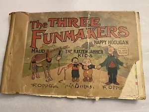 Vintage 1908 Maud Katzenjammer Kinder Happy Hooligan F Opper R Dirks Comic Buch - Bild 1 von 12