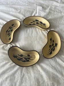 Pacific Stoneware Signed B. Welsh USA 1973 Vintage 4 Serving Snack Dessert Dish - Picture 1 of 15