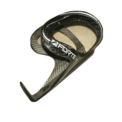 Forte Ciclismo Fibra de Carbono Botella de Agua Jaula Bicicleta de Carretera Ligero Negro Foto 1 de 4