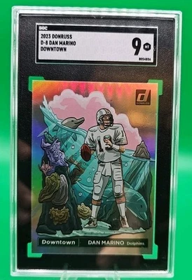Estuche SSP Panini Donruss Dan Marino Downtown Miami Dolphins 2023 Hit SGC 9 Foto 1 de 2