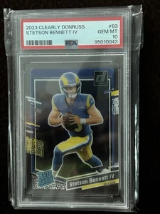 2023 Clearly Donruss Stetson Bennett IV 83 RC PSA 10 - Picture 1 of 2