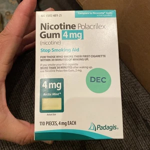 New Padagis Arctic Mint Flavor 4 mg. 110 pcs. Nicotine Gum, Exp. 12/2025 - Picture 1 of 2