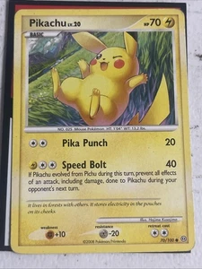 Pikachu 70/100 Stormfront Non Holo Pokémon TCG Card Mp - Picture 1 of 2