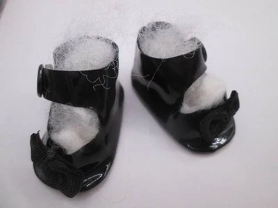 Zapatos de muñeca 8-10" ~❤️~ Hebilla lateral negra #059 Foto 1 de 2