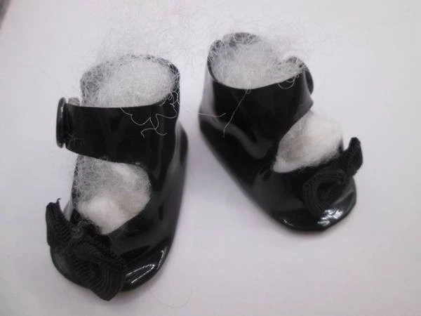Doll Shoes 8-10" ~❤️~ Black Side Buckle #059 - Image 1 of 2