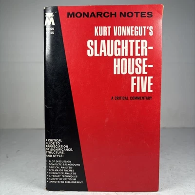 Monarch Notes Kurt Vonnegut's SlaughterHouse-Five A Critical Commentary 1973 - Image 1 of 4