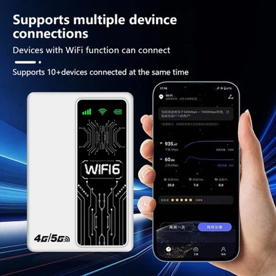 4G 5G LTE WiFi Router Portable Hotspot 300Mbps Fast Connection for Outdoor Use - Image 1 of 4