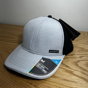 NUEVO MISSION Apex Cooling Hat Gorra de Béisbol Gris Negro Correa Malla UPF 50 - Imagen 1 de 12