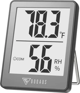 DOQAUS Digital Hygrometer Indoor Thermometer Room with 5s Grey  - Picture 1 of 7