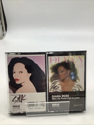 2x Diana Ross Cassette Tapes - Silk Electric - Why Do Fools Fall In Love - Image 1 of 4