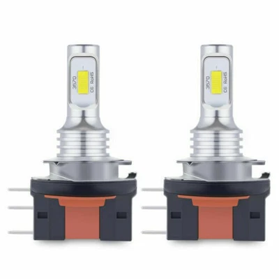 2x H15 LED headlight HI-LO lamp daytime running light 6000K 160W white LD2373 - Image 1 of 4