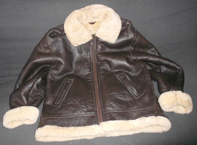 Chaqueta de bombardero Cabela’s de cuero de oveja B-3 de colección grande alta envío gratuito Foto 1 de 4