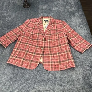 New Talbots Grace Fit Blazer Jacket Women’s 18W 3/4 Sleeve Business Boho NWT - Picture 1 of 18