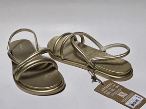 OluKai Tiare Riemchensandalen bubbly gold Damengröße 9 neu mit Etikett - Bild 1 von 5