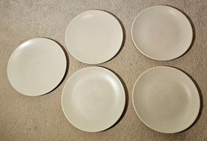 Juego de 5 platos de ensalada Hoganas Keramik Sweden beige marfil gres Stengods 8" - Imagen 1 de 9