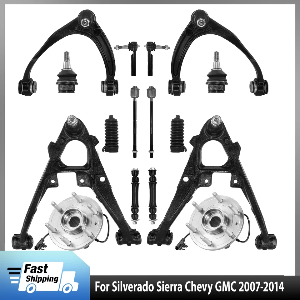 4WD Front End 16pc Suspension Kit for Silverado Sierra Chevy GMC Yukon XL 1500 Foto 1 de 4