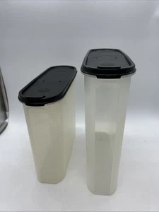 Tupperware Modular Mate Oval 4 & 5 with Black Seal Set 2 4/5L Pour Lid Large - Bild 1 von 16