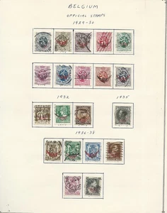 LOTE DE OFICIALES SIN MARCAR COMO SE RECIBIÓ EN 2 HOJAS DE ÁLBUM ANTIGUO DE 1929 - Imagen 1 de 2