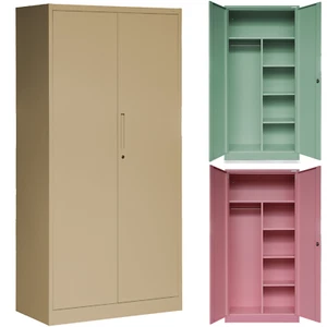Aufbewahrungsschrank Metallschrank Aktenschrank Büroschrank Spind Pastellfarben - Bild 1 von 29